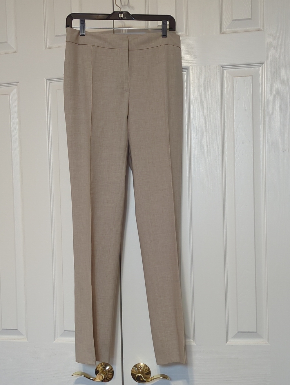 St. John Trousers Tropical Wool Beige Size 8
